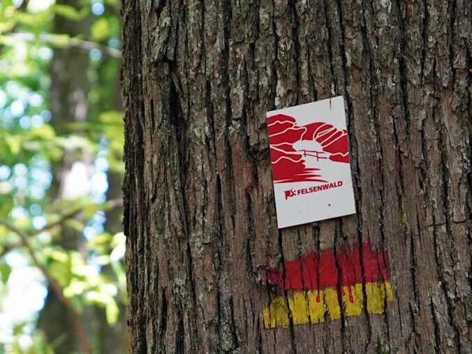 Felsenwald-Premiumwegbeschilderung (Foto: Maximilian Zwick)