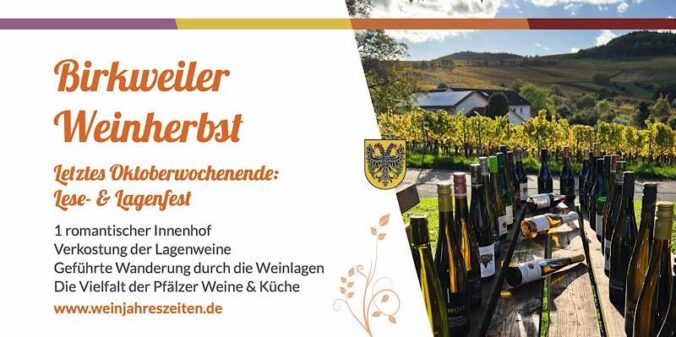 Birkweiler Weinherbst im Oktober 2026