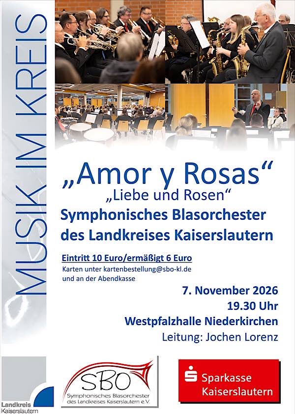 Das Symphonische Blasorchester des Landkreises Kaiserslautern feiert Jubiläum