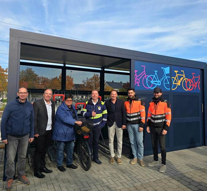 Einweihung der VRNradbox (Foto: Gemeinde Haßloch)