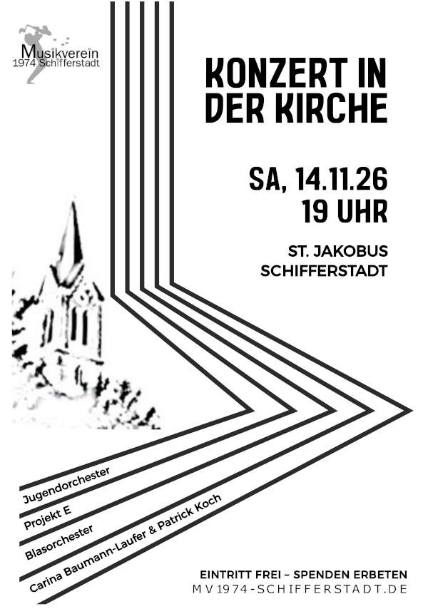 Musikverein Schifferstadt - „Konzert in der Kirche“ im November 2026 in Schifferstadt