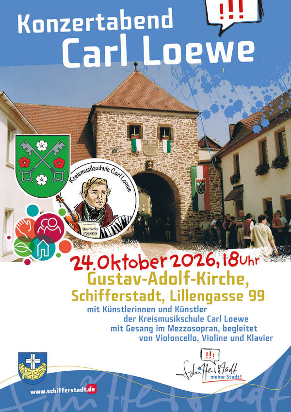 Konzertabend mit Werken von Carl Loewe im Oktober 2026 in Schifferstadt