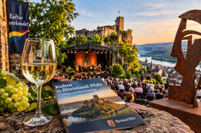 Symbolbild Kultur, Wein und Burgen am Rhein (Foto: ChatGPT/KI)